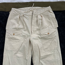 Load image into Gallery viewer, French Army 1953 Linen Overpants
