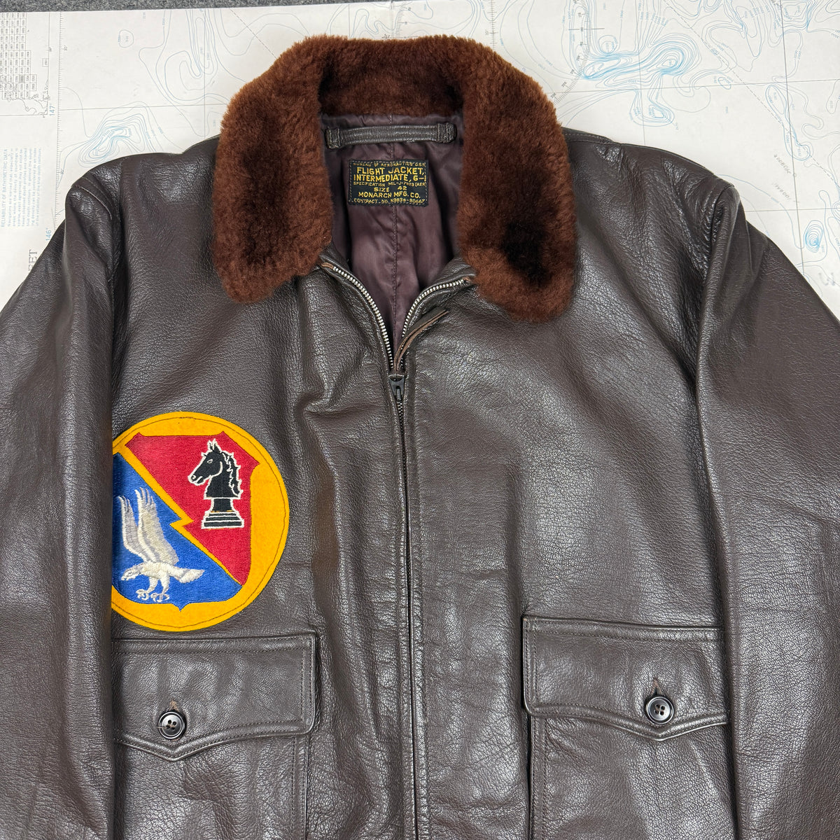 US Navy 1951 Monarch G1 Flight Jacket - Mint Condition