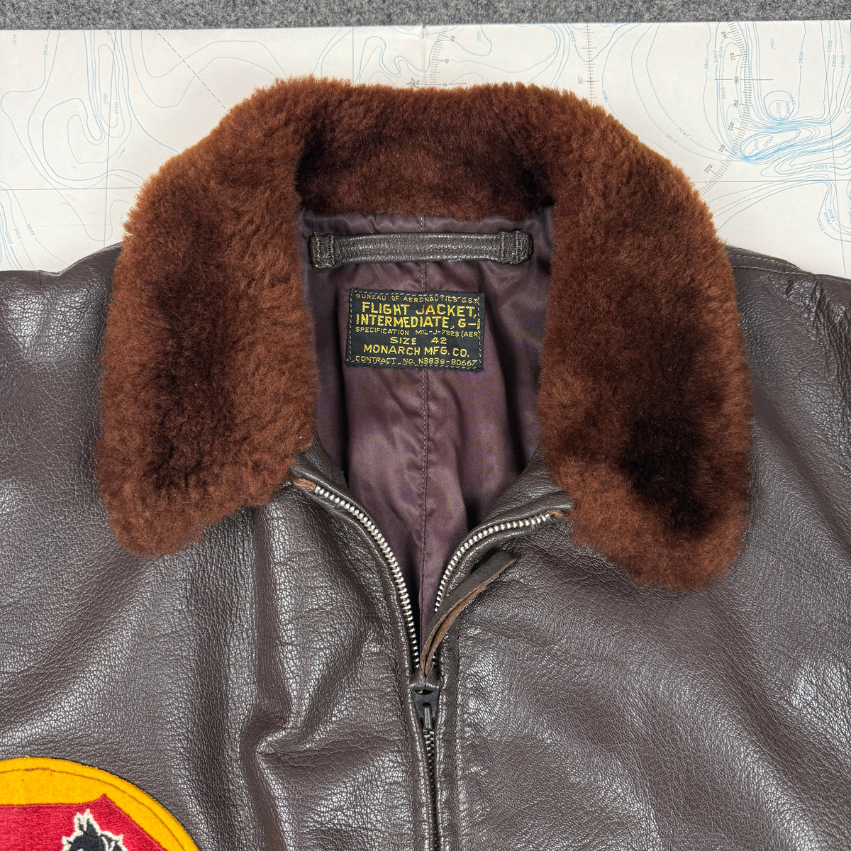 US Navy 1951 Monarch G1 Flight Jacket - Mint Condition