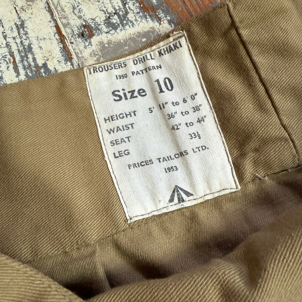 British Army 1953 Jungle 'Gurkha' Trousers - Deadstock - Size 36