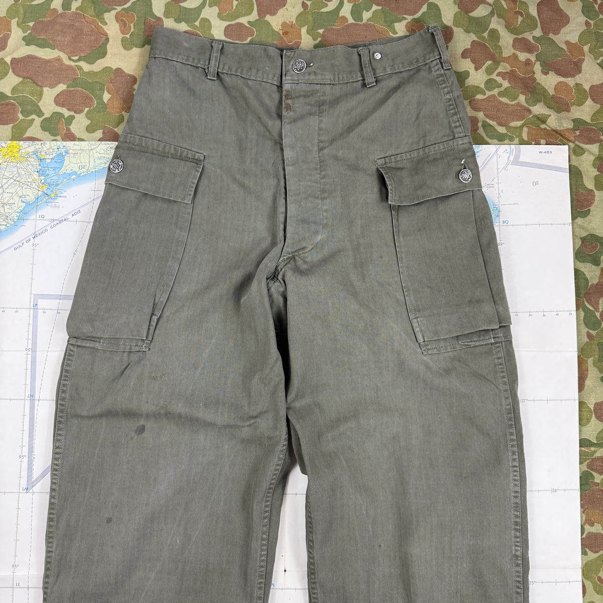 US Army WW2 P43 HBT Fatigue Pants