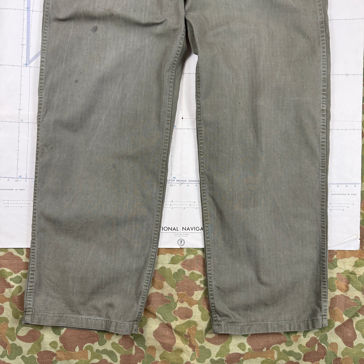 US Army WW2 P43 HBT Fatigue Pants