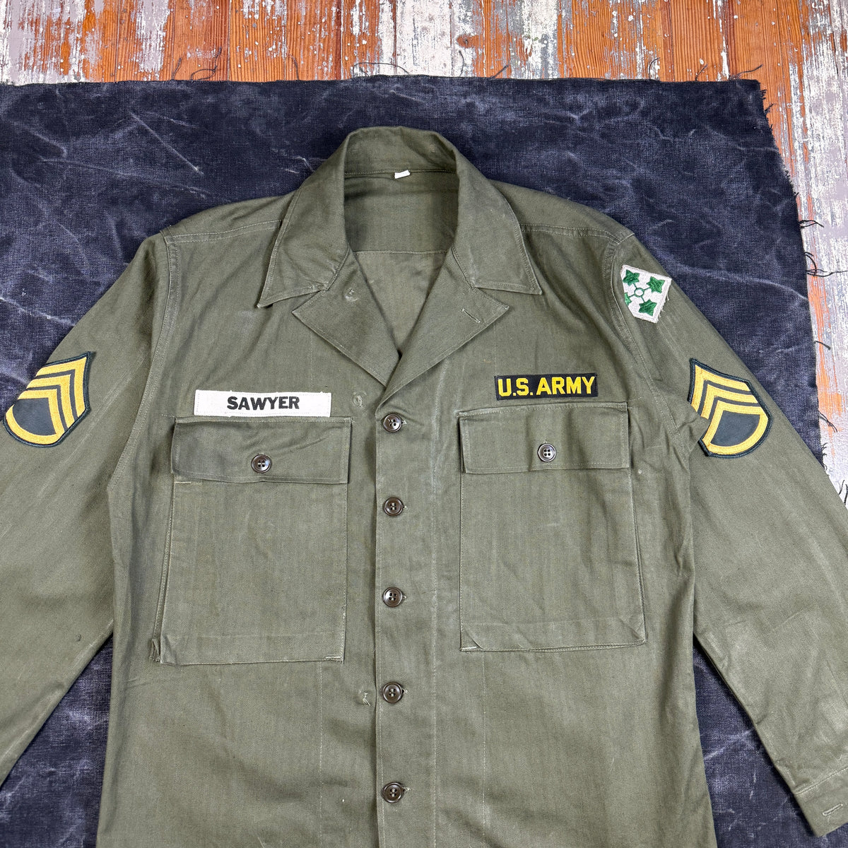 US Army WW2 HBT Fatigue Shirt - Mint Condition