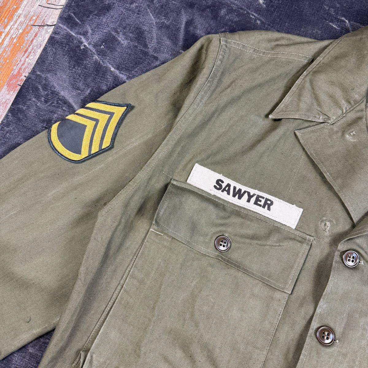 US Army WW2 HBT Fatigue Shirt - Mint Condition