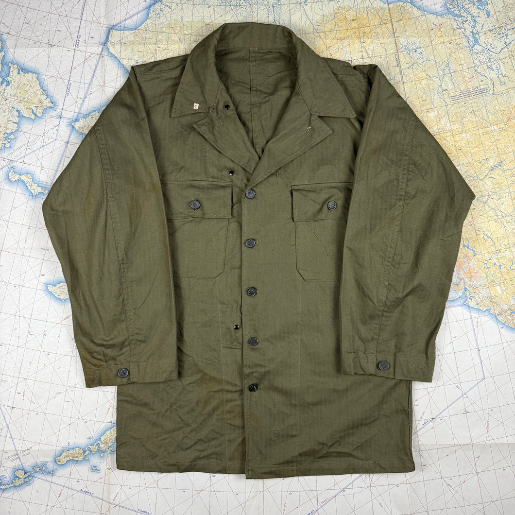 US Army WW2 1943 HBT Fatigue Shirt - Deadstock