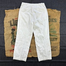 Load image into Gallery viewer, Hercules 1940s White Work Trousers - Excellent Condition
