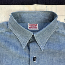 Load image into Gallery viewer, Hercules 1950s Chambray Work Shirt - Mint condition
