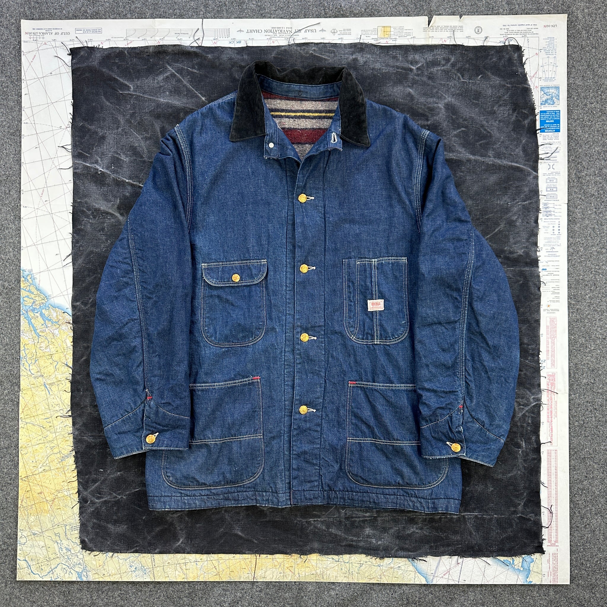 Hercules 1950s Denim Chore Jacket - Mint Condition – The Hercules 1950s Denim Chore Jacket - Mint Condition – The