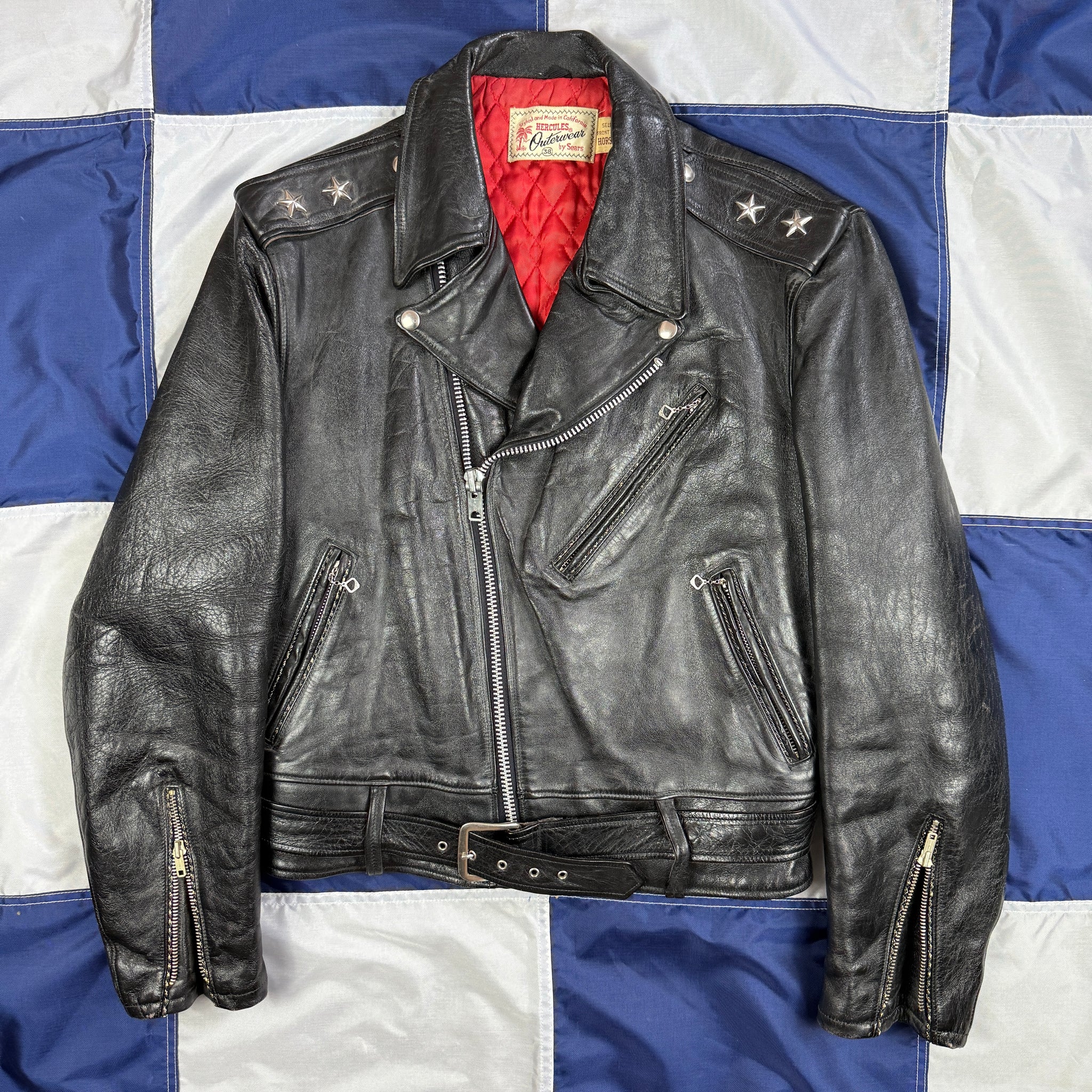 Hercules 1950s Leather Motorcycle Jacket - Mint Condition