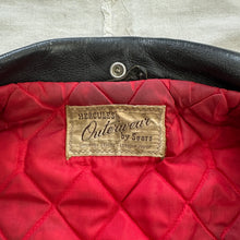 Load image into Gallery viewer, Hercules 1950s Leather D-Pocket Motorcycle Jacket - Good Condition
