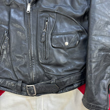 Load image into Gallery viewer, Hercules 1950s Leather D-Pocket Motorcycle Jacket - Good Condition

