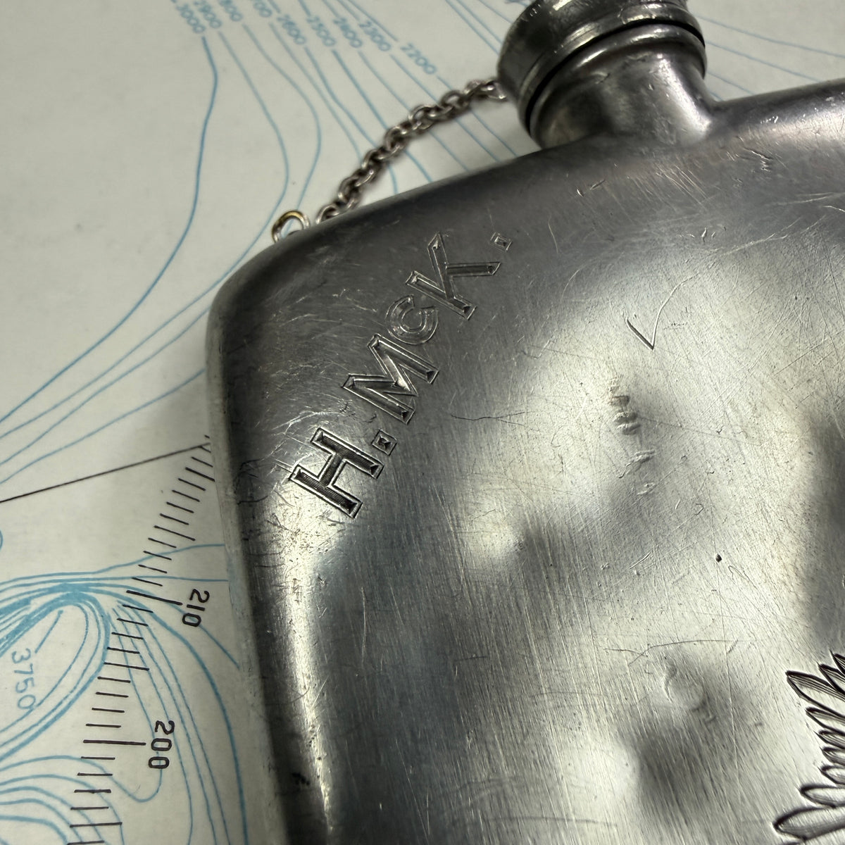 James Dixon WW2 Irish Guards Hip Flask