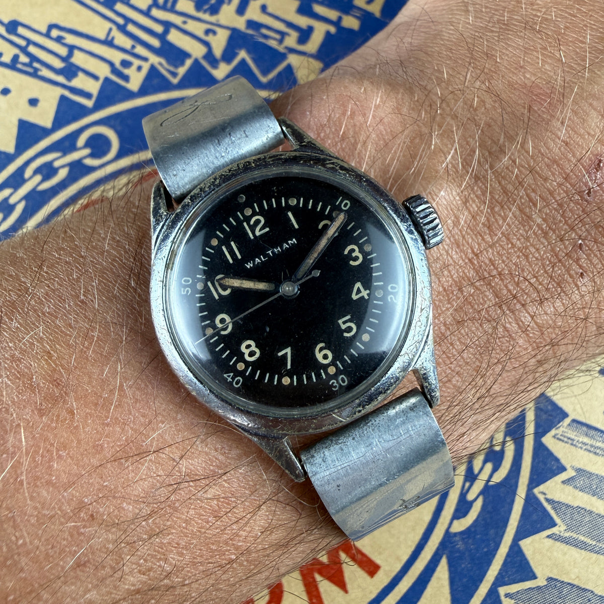 WW2 Iwo Jima Watch Band made from Japanese Aircraft Skin