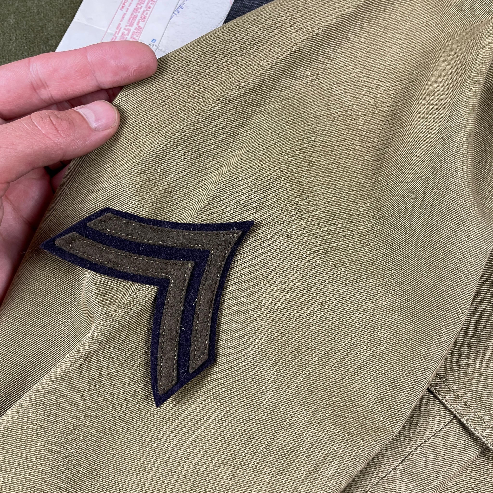 US Army M42 Paratrooper Jump Jacket - Attributed to 82nd US Army M42 Paratrooper Jump Jacket - Attributed to 82nd