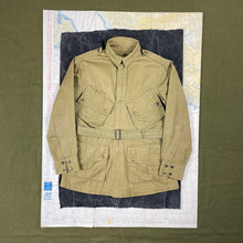 Load image into Gallery viewer, US Army M42 Paratrooper Jump Jacket - Attributed to 82nd Airborne &quot;ace jumper&quot; &amp; D-Day Veteran
