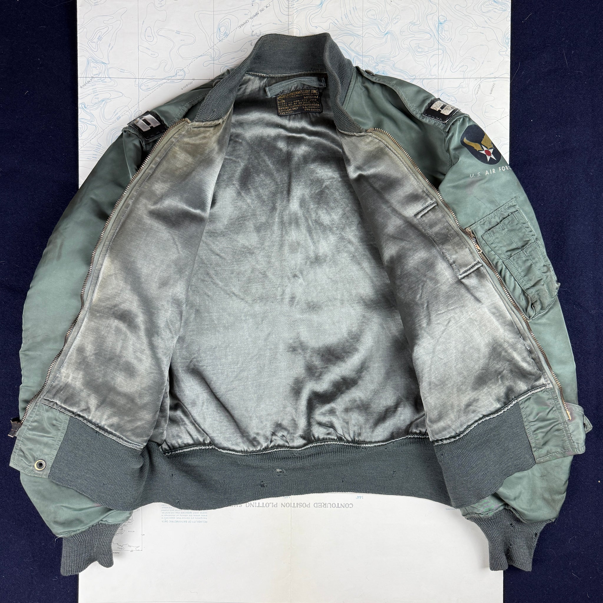 HOPE MFG. 初期型 L-2B Flight Jacket USAF 1950s L-2B Flight Jacket with Original Patches – The