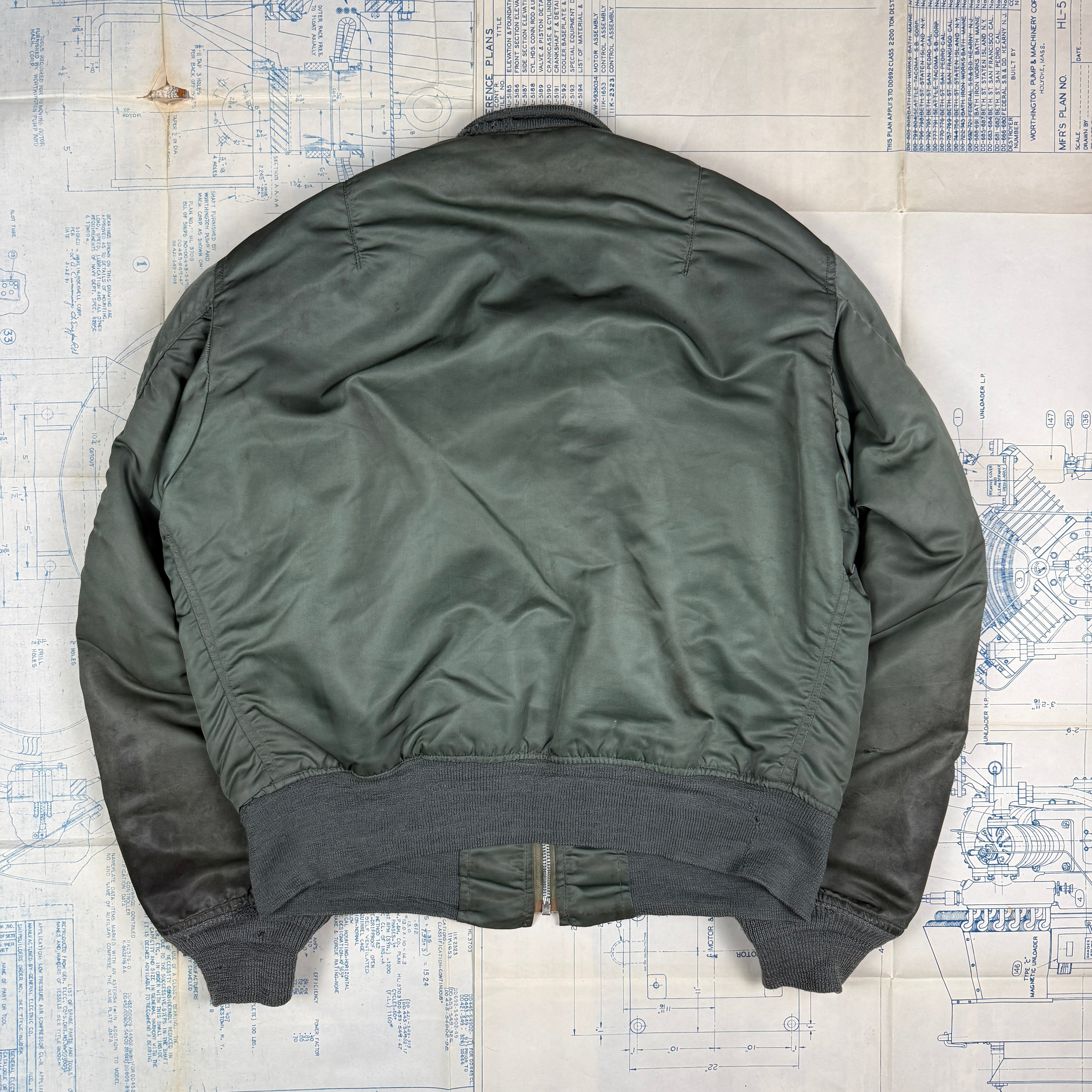 USAF 1975 L-2B Flight Jacket -  Patched & Named.