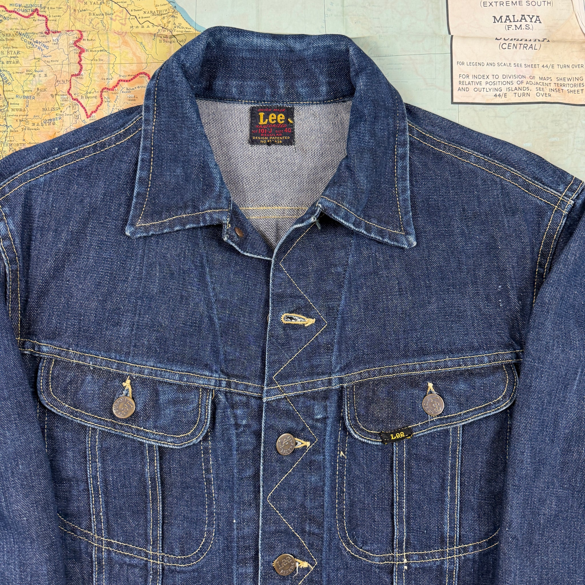 Lee Riders 101-J Early 50s Denim Jacket - Excellent Condition 