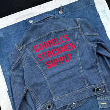 Load image into Gallery viewer, Lee 1960s 101-J Embroidered Goodell&#39;s Stockmen Supply Denim Jacket
