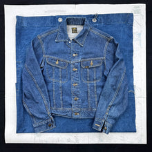 Load image into Gallery viewer, Lee 1960s 101-J Embroidered Goodell&#39;s Stockmen Supply Denim Jacket
