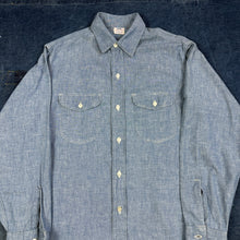 Load image into Gallery viewer, Lee Early 60s Chambray Denim Shirt - Excellent Condition

