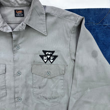 Load image into Gallery viewer, Lee Late 60s Chetopa Twill Massey Ferguson Work Shirt
