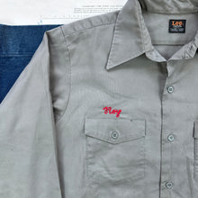 Load image into Gallery viewer, Lee Late 60s Chetopa Twill Massey Ferguson Work Shirt
