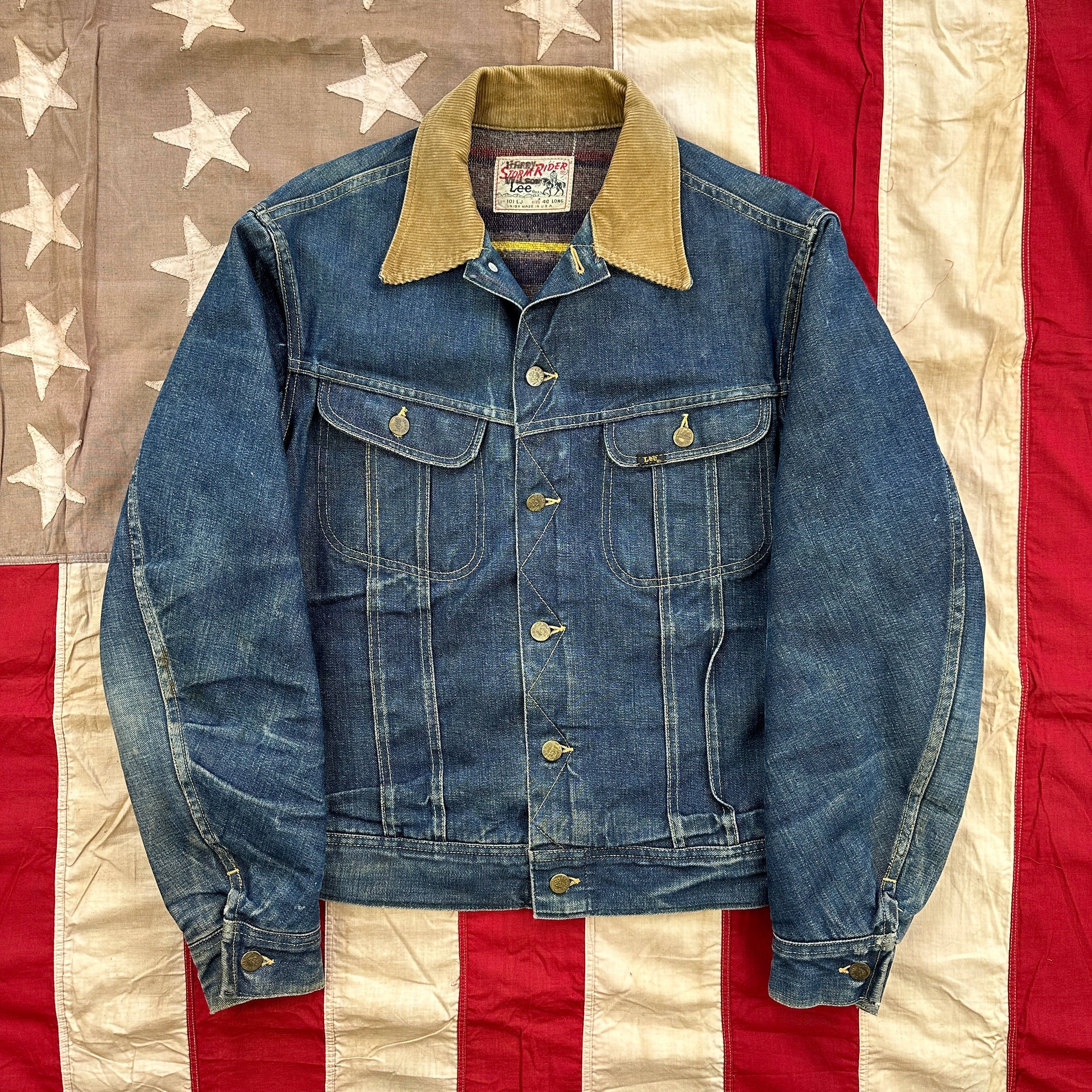 Lee Storm Rider Early 60s Blanket Lined Denim Jacket