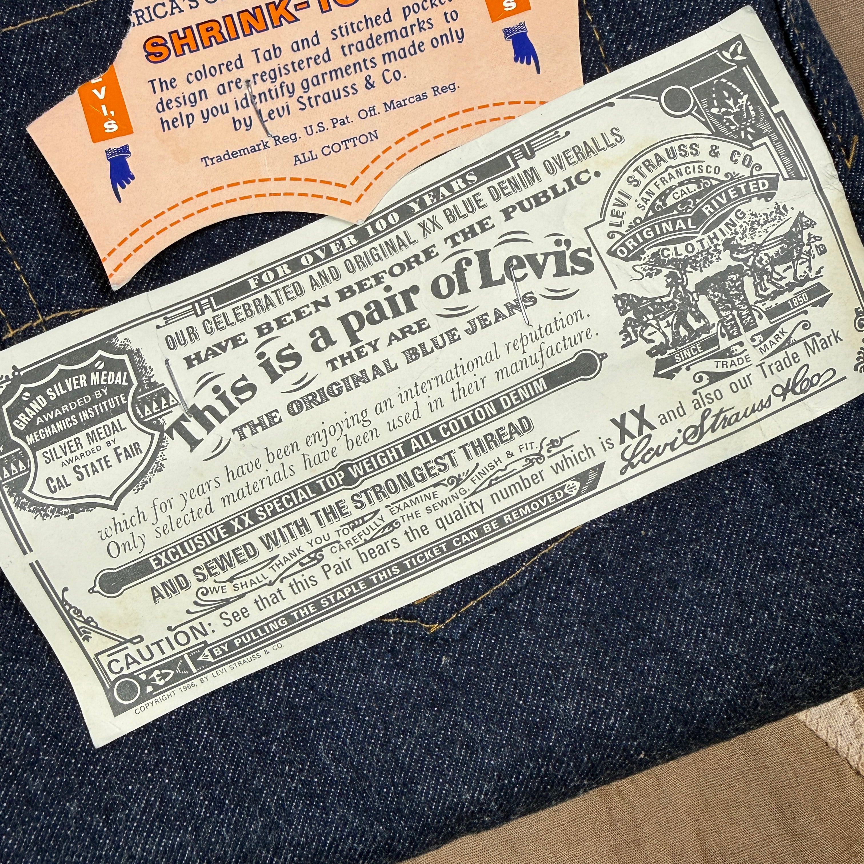 Levis 1960s Big E 502 - Deadstock