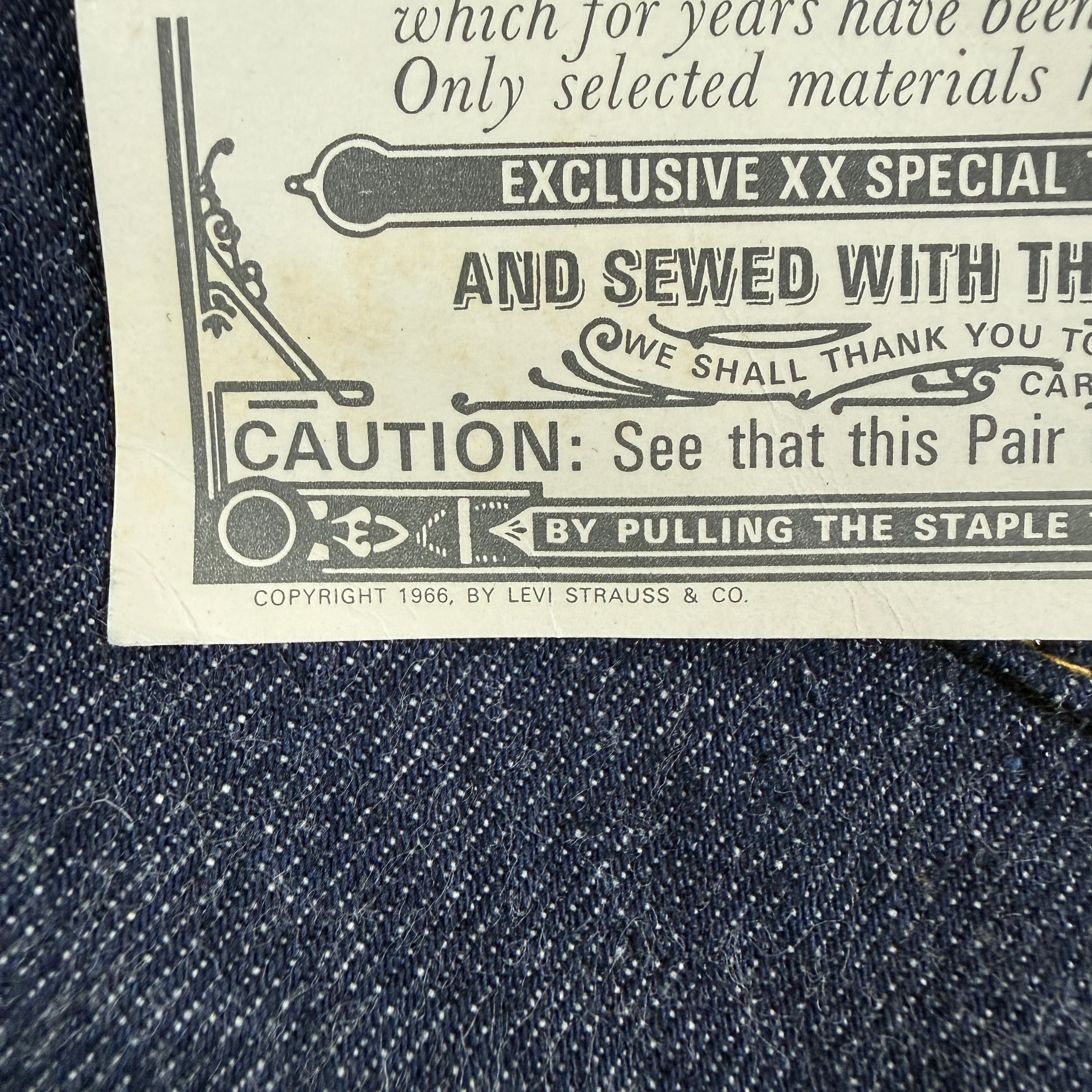Levis 1960s Big E 502 - Deadstock