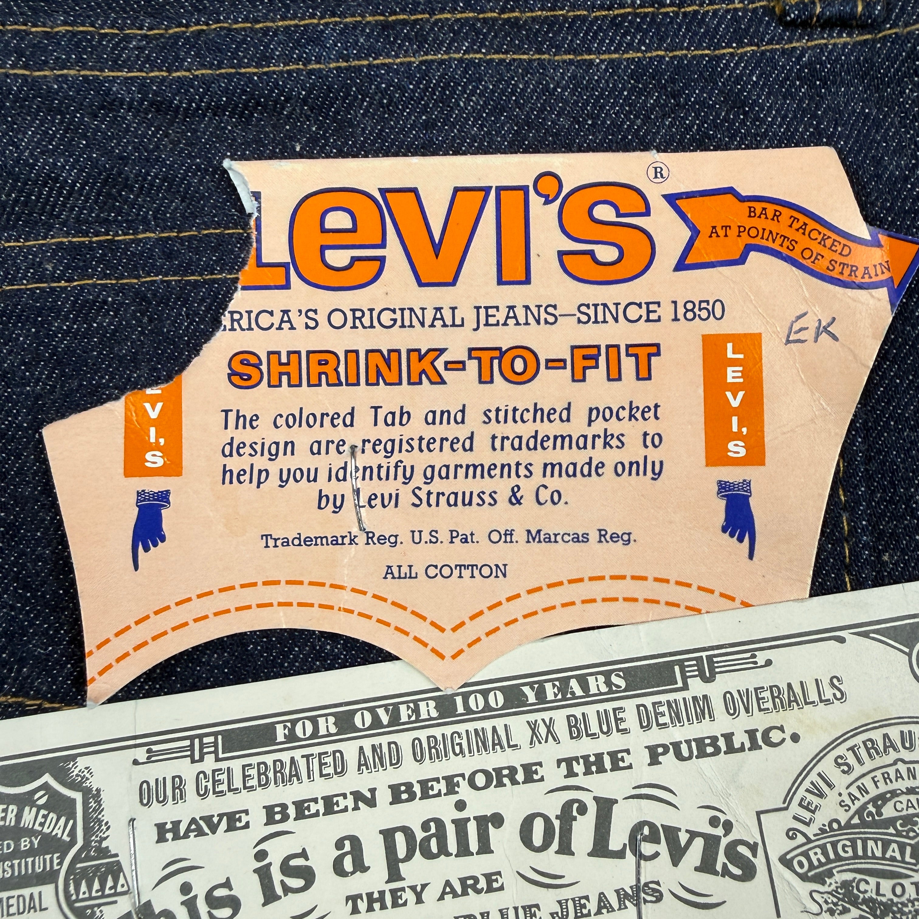 Levis 1960s Big E 502 - Deadstock