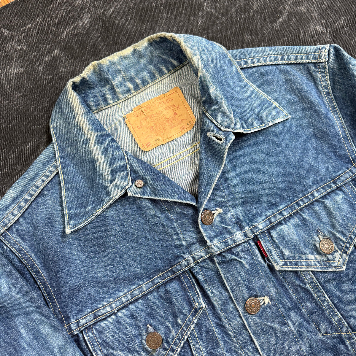 Levi's "Big E" 557 1960s Denim Jacket - Size 40