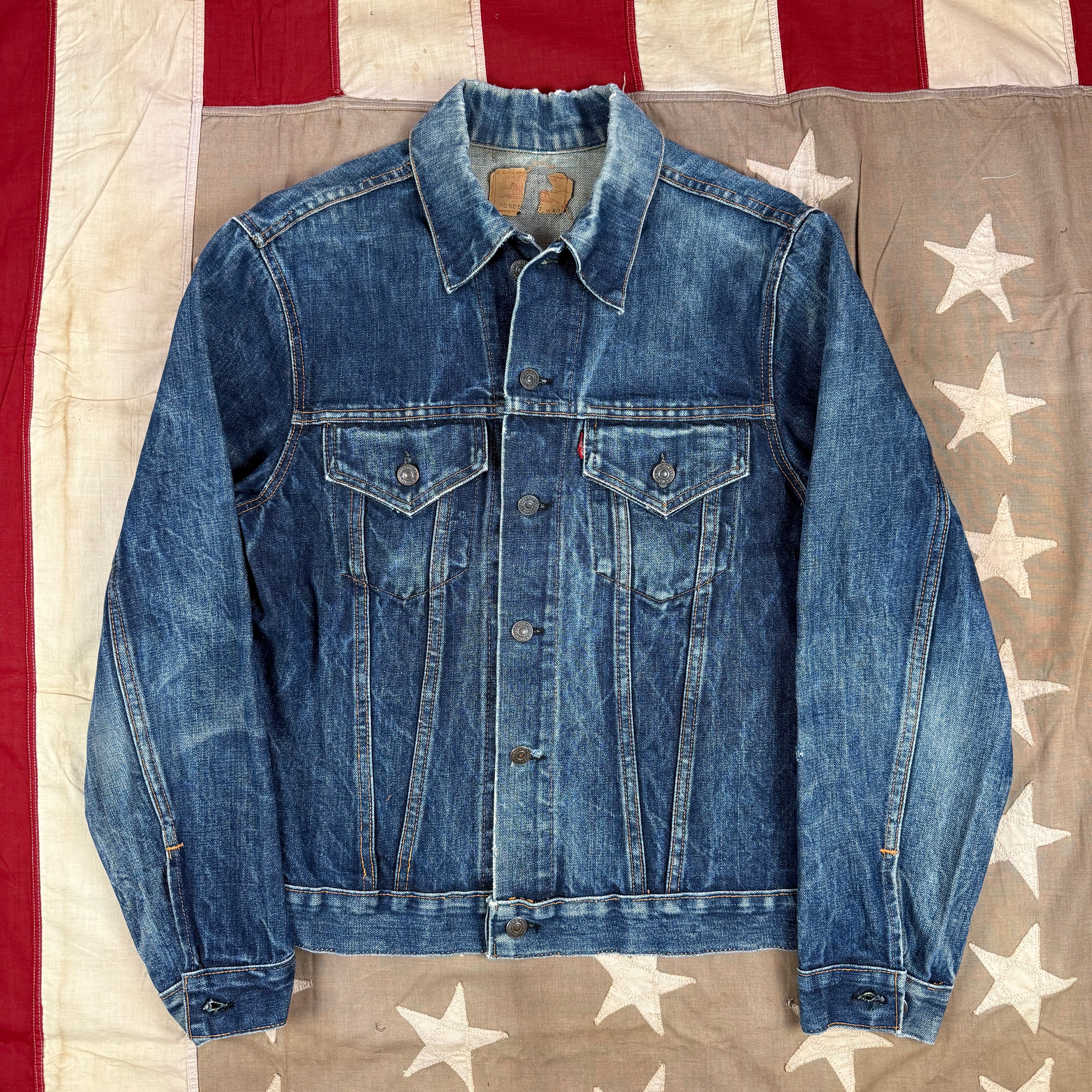 Levi's "Big E" 70505 1960s Denim Jacket - Size 40