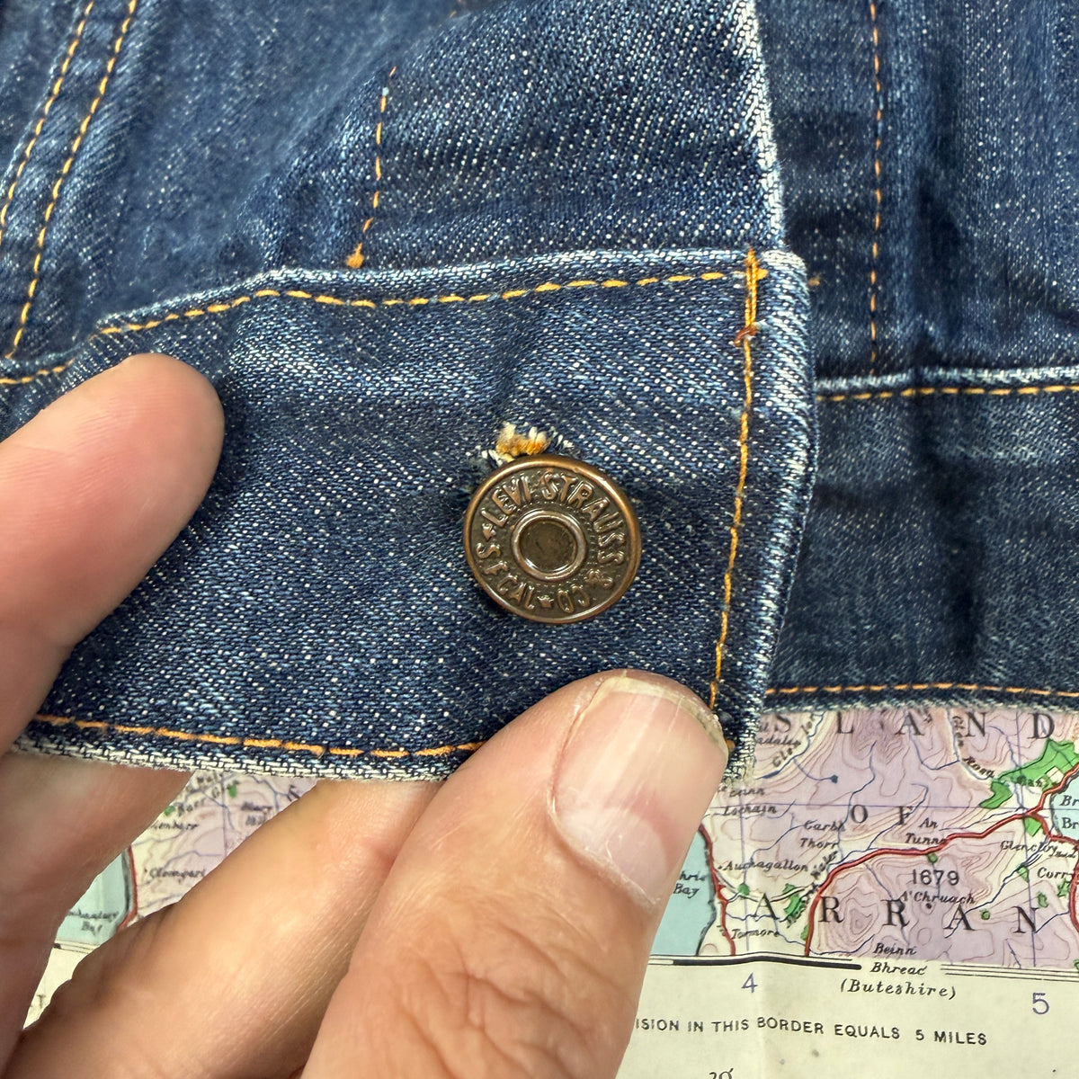 Levi's "Big E" 70505 1960s Denim Jacket - Size 40