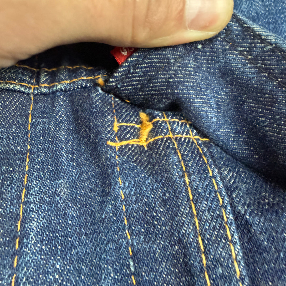 Levi's "Big E" 70505 1960s Rodeo Embroidered Denim Jacket - Size 46