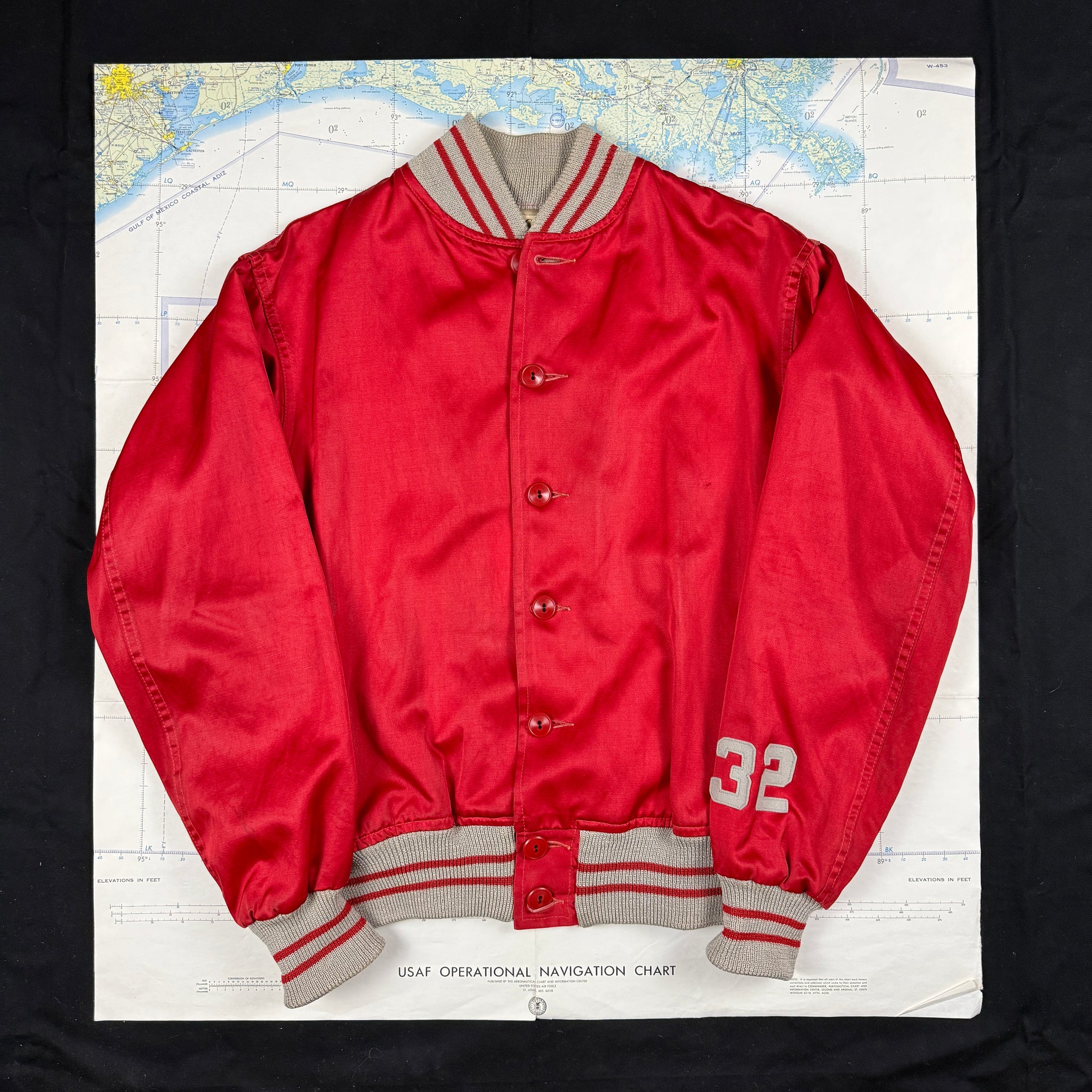 Lowe & Campbell 1940s/50s Satin Sports Jacket - Excellent
