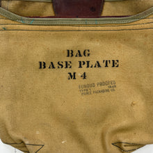 Load image into Gallery viewer, US Army WW2 M4 Baseplate Bag
