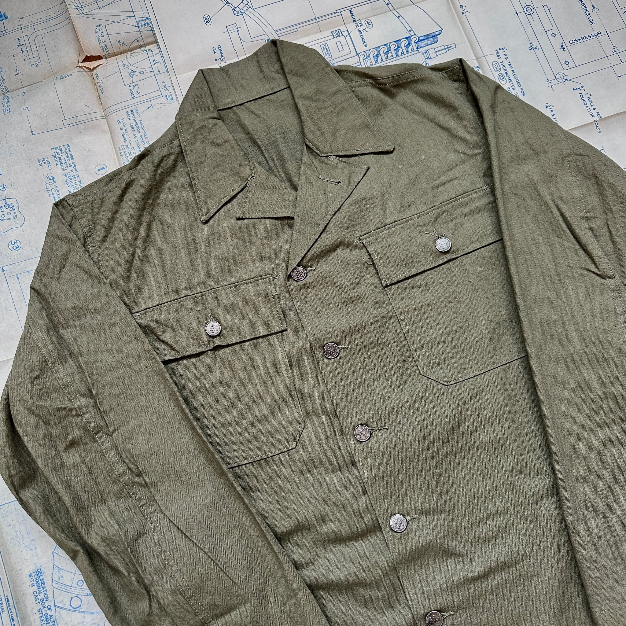 US Army M47 HBT Shirt Deadstock – The Major's Tailor