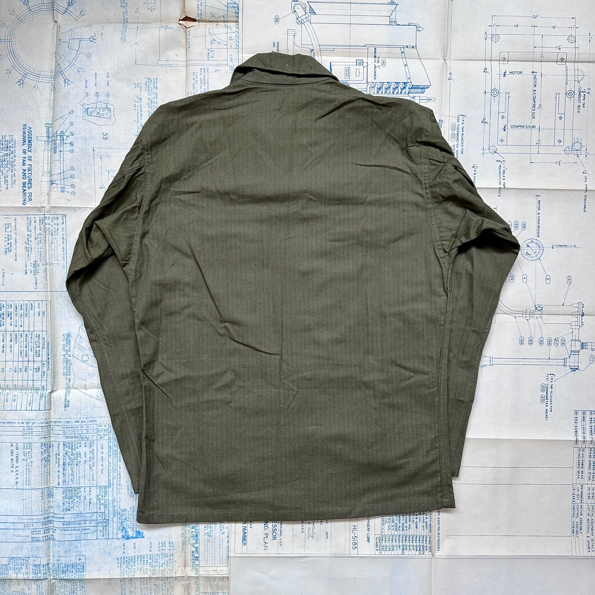 US Army M47 HBT Shirt Deadstock – The Major's Tailor