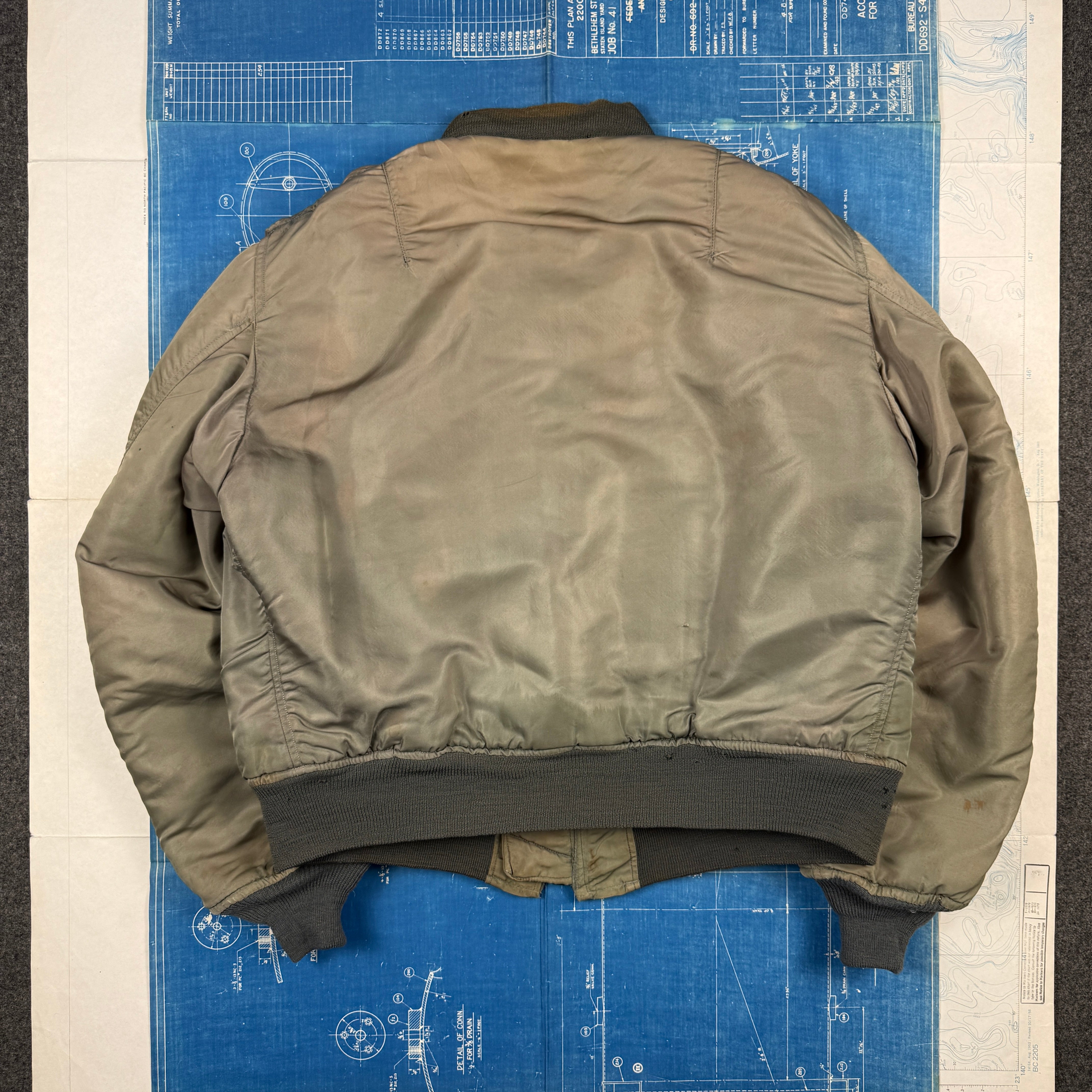 US Air Force 1958 MA-1 Flight Jacket Patched