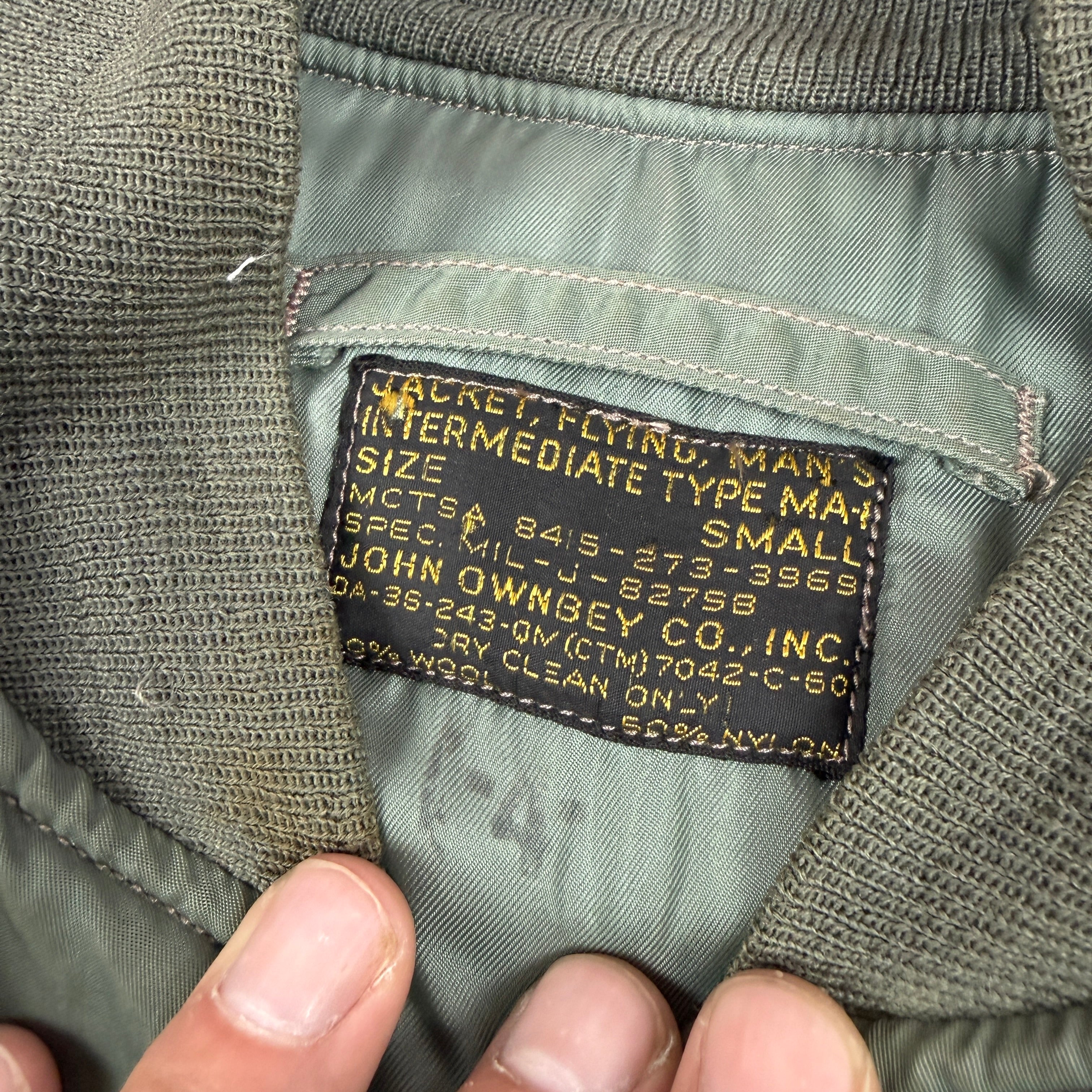 US Air Force 1960 MA-1 Flight Jacket Patched