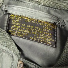 Load image into Gallery viewer, US Air Force 1957 MA-1 Flight Jacket - Excellent Condition
