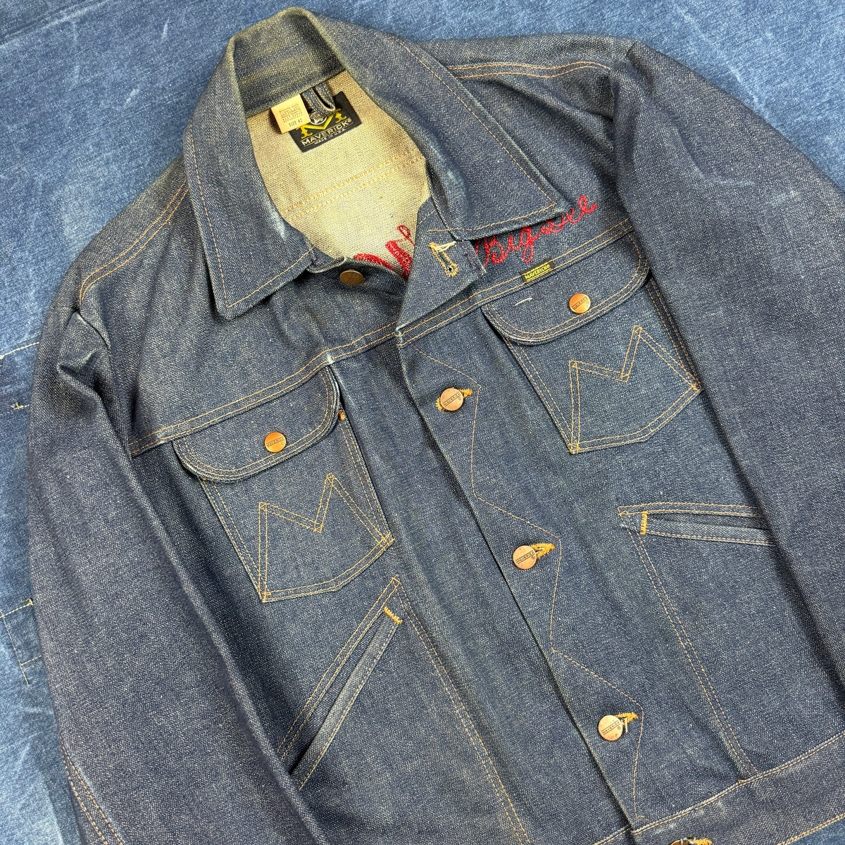 Blue Bell Maverick 24MJ Embroidered Back - Mint Condition