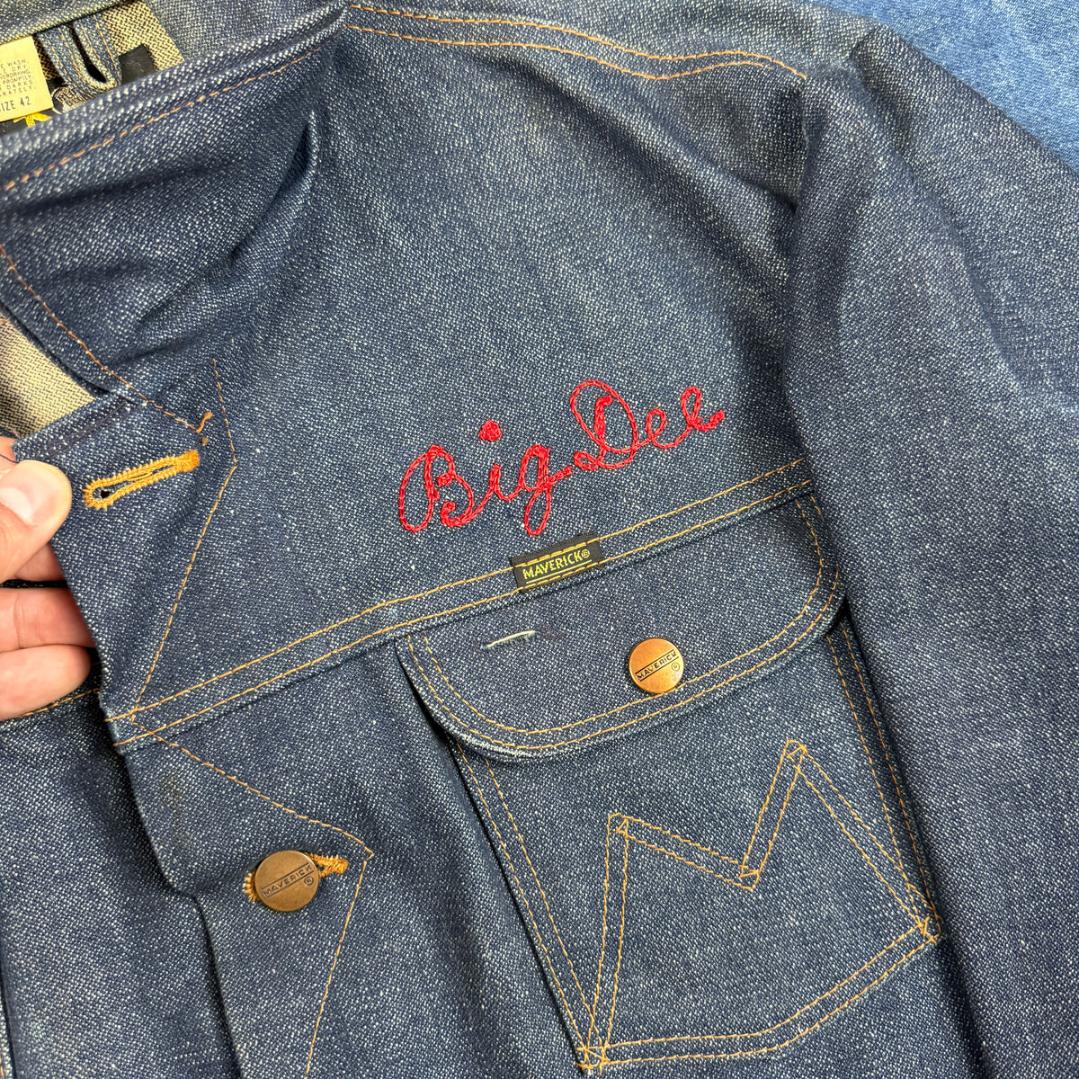 Blue Bell Maverick 24MJ Embroidered Back - Mint Condition