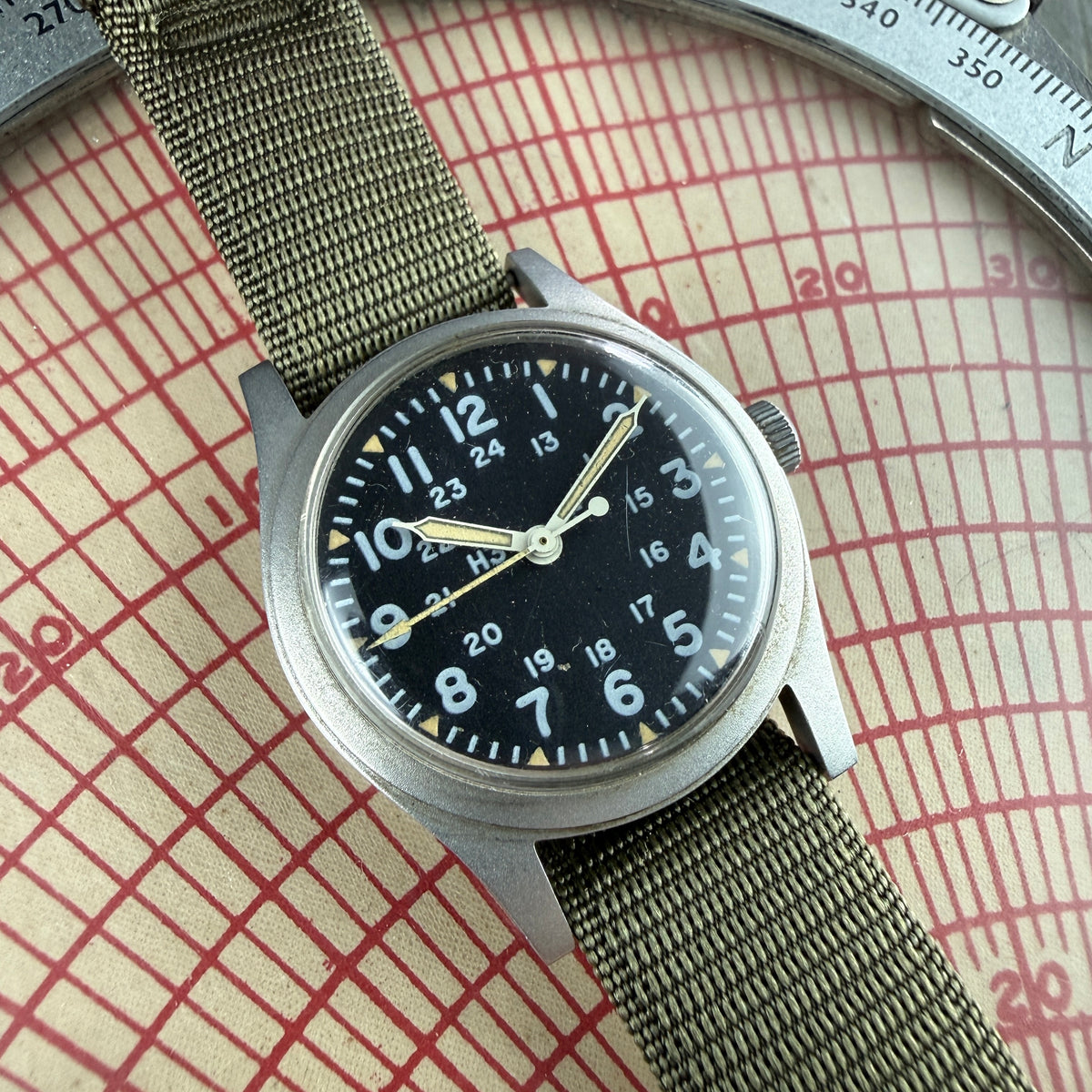 US Army 1983 Hamilton MIL-W-46374B Watch