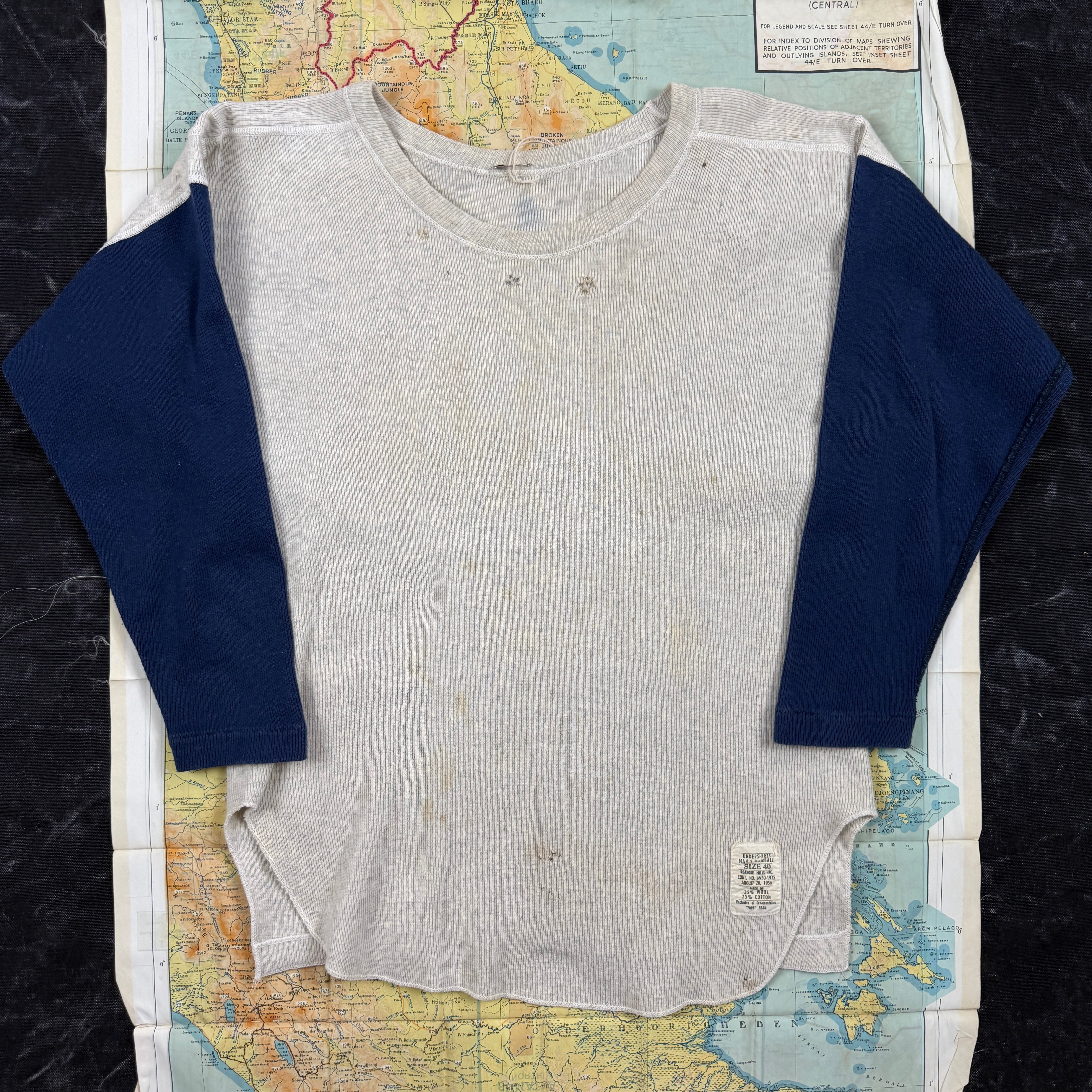 USMC 1956 Baseball Tee with MSC Stencil
