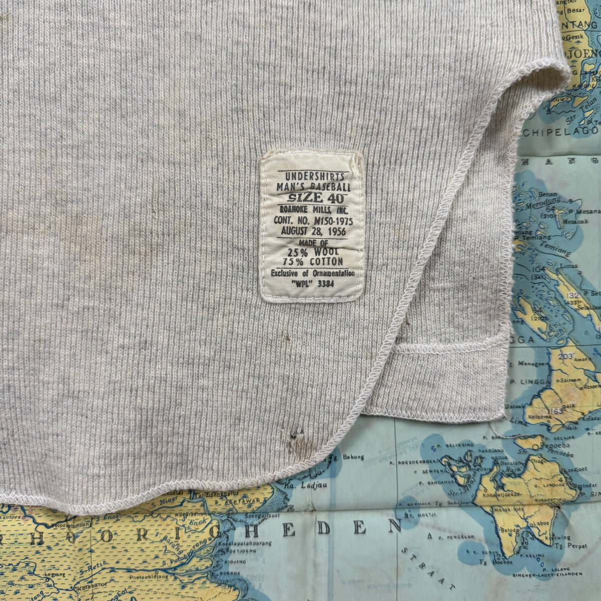 USMC 1956 Baseball Tee with MSC Stencil