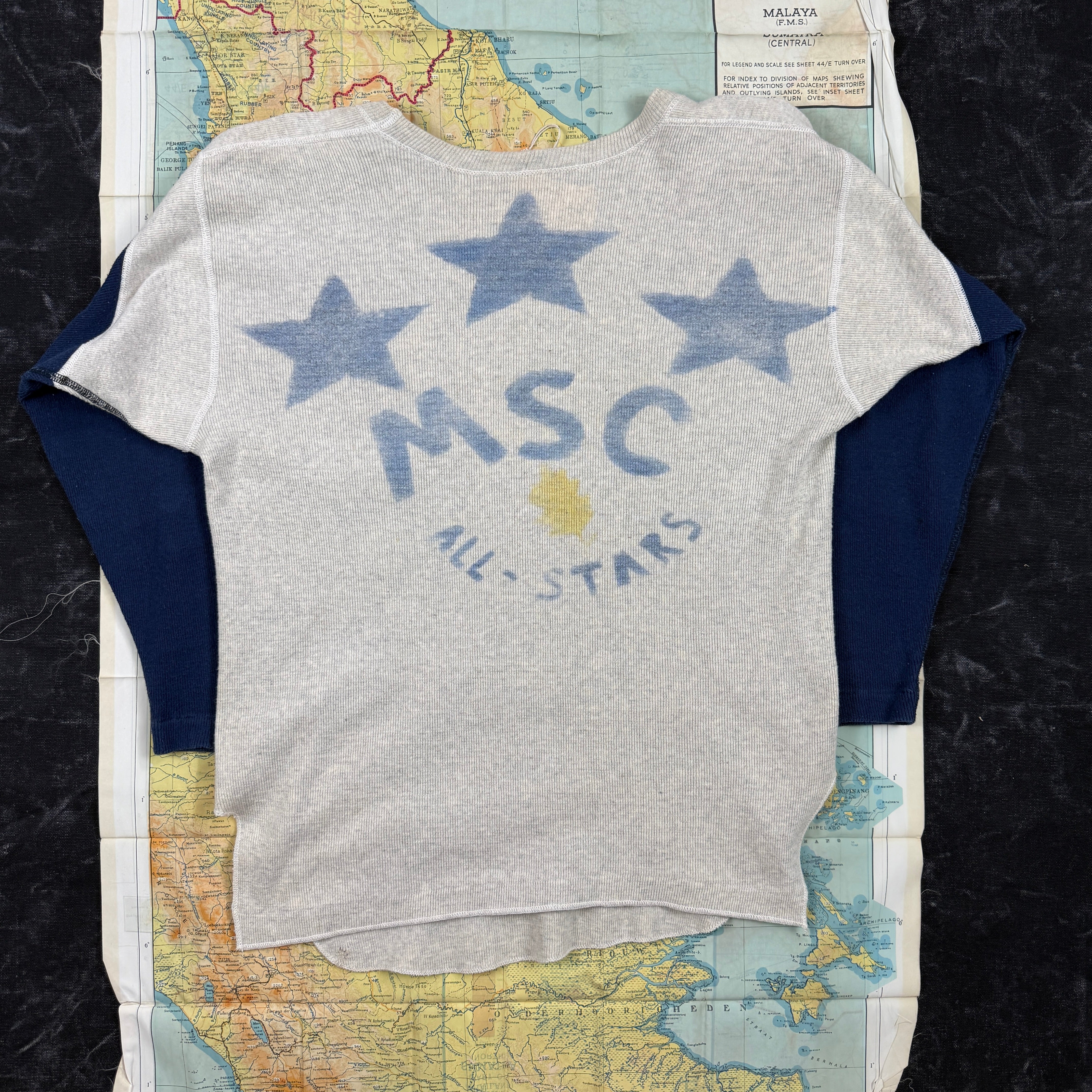 USMC 1956 Baseball Tee with MSC Stencil
