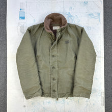 Load image into Gallery viewer, US Navy 1950s N1 Deck Jacket - Rare Olive Green - Mint condition
