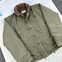 Load image into Gallery viewer, US Navy 1950s N1 Deck Jacket - Rare Olive Green - Mint condition
